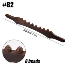 Load image into Gallery viewer, Wooden Scraping Stick Muscle Relaxation Massage Tool for Back Shoulder Neck Waist Leg Lymphatic Drainage Guasha Massage Therapy
