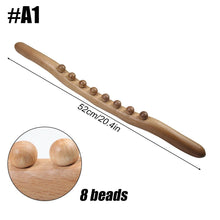 Load image into Gallery viewer, Wooden Scraping Stick Muscle Relaxation Massage Tool for Back Shoulder Neck Waist Leg Lymphatic Drainage Guasha Massage Therapy
