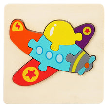 Load image into Gallery viewer, Wooden Toys 3D Puzzle Jigsaw Board Toys for Children Kids Baby Early Educational Brain Teaser Animal Cartoon Puzzle
