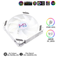 Load image into Gallery viewer, Cooling Fan  For Computer Case CPU Cooling Cooler Ventilador 12V DC Adjust Fan Speed
