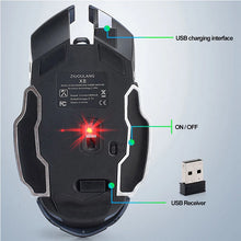Load image into Gallery viewer, Wireless Gaming Mouse Rechargeable Silent LED Backlit USB Optical Ergonomic Gaming Mouse LOL Mice Surfing Gamer Mouse For PC
