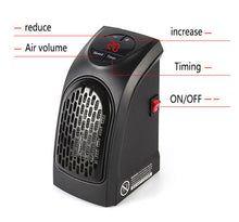 Load image into Gallery viewer, Portable Air Heater Remote Control Personal Mini Heater Safe Quiet Office Heat Desktop Electric Heater Indoor Use
