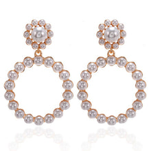 Load image into Gallery viewer, Y2K Jewelry Vintage Imitation Pearl Love Heart Dangle Earrings For Women Elegant Fashion Charm Sweet Earrings Christmas Gifts
