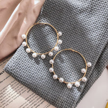 Load image into Gallery viewer, Y2K Jewelry Vintage Imitation Pearl Love Heart Dangle Earrings For Women Elegant Fashion Charm Sweet Earrings Christmas Gifts
