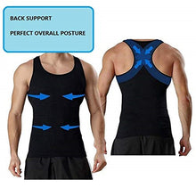Load image into Gallery viewer, Shapewear Men's Slimming Shaper Posture Vest Male Belly Abdomen For Corrector Compression Body Building Fat Burn Chest Tummy Corset

