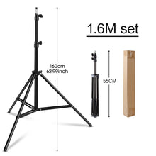 Load image into Gallery viewer, 1.1m/1.6m/2.0 Heigth Aluminum Tripod with 1/4 Screw for Gopro Huawei Phone Live Vlog Photography Selfie Stick Stand
