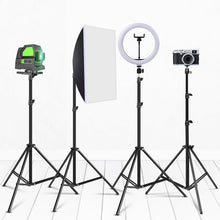 Load image into Gallery viewer, 1.1m/1.6m/2.0 Heigth Aluminum Tripod with 1/4 Screw for Gopro Huawei Phone Live Vlog Photography Selfie Stick Stand

