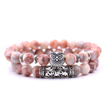 Load image into Gallery viewer, Owl Bracelet Jewelry Stone Bracelets Men Women Pulseira Masculina Feminina Bileklik Pulseras Mujer Bijoux Armband set
