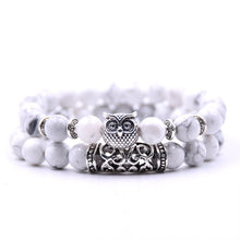 Load image into Gallery viewer, Owl Bracelet Jewelry Stone Bracelets Men Women Pulseira Masculina Feminina Bileklik Pulseras Mujer Bijoux Armband set
