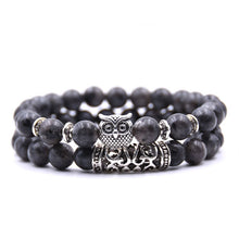 Load image into Gallery viewer, Owl Bracelet Jewelry Stone Bracelets Men Women Pulseira Masculina Feminina Bileklik Pulseras Mujer Bijoux Armband set
