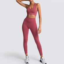Load image into Gallery viewer, Yoga Sets Women's Leggings + Bras Woman Gym Clothing Sports Suits
