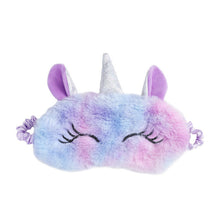 Load image into Gallery viewer, Soft Plush Sleeping Mask Eye Masks Cute Glitter Unicorn Eye Cover Plush Eyepatch Eye Cover Sleeping Blindfold for Travel Rest
