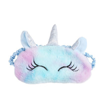 Load image into Gallery viewer, Soft Plush Sleeping Mask Eye Masks Cute Glitter Unicorn Eye Cover Plush Eyepatch Eye Cover Sleeping Blindfold for Travel Rest
