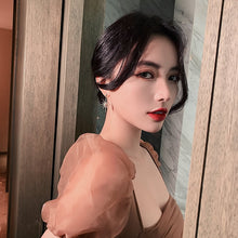 Load image into Gallery viewer, Trendy Women Dangle Earrings New  Star Earrings Long Pendant Fashion Korean Elegant Simple  Jewelry For  Girl

