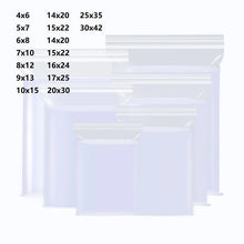Load image into Gallery viewer, Plastic Bags Transparent Packaging Poly Ziplock Bag Pouch 100 pcs
