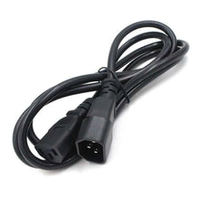 Load image into Gallery viewer, Black IEC320 C13 Female to C14 Male UPS PDU Power Cord 0.75mmx2 Desktop Computer Extension Power Cable 10A 250V 3 Cores 1.5M
