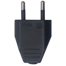 Load image into Gallery viewer, Black White 2.5A Korea Russia Germany EU Assemble Wiring Plug Power Cable Connector Female Male 2Pole Electrical Socket Plug
