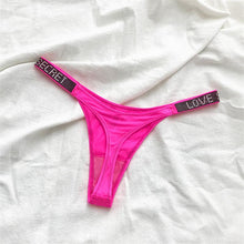 Load image into Gallery viewer, Sexy Women Pantie Crystal Rhinestone Underwear Thongs Low Rise Fitness Gym UnderwearPanties
