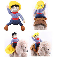 Load image into Gallery viewer, Cowboy Dog Costume Halloween Dog Clothes Riding-horse Puppy Outfit Pet Clothing For Dog Cat Costume Party Cosplay Dog Coat S-XL
