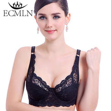 Load image into Gallery viewer, Womens Sexy Push Up Deep V Ultrathin Underwire Padded Cotton Lace Brassiere Bra
