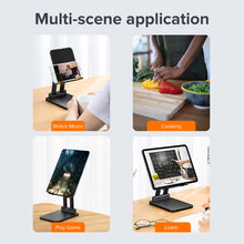 Load image into Gallery viewer, llano Portable Tablet Phone Holder Foldable Adjustable Cellphone Stand Aluminum Alloy Sturdy Desktop Bracket for 4-16 Inch Phone Tablet
