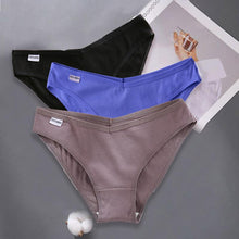 Load image into Gallery viewer, 3PCS Lady Cotton Panties Female Underpants Panties for Women Briefs Underwear Low-Waist Pantys Lingerie
