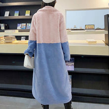 Load image into Gallery viewer, Women Outerwear Teddy Coat Mink Velvet Cardigan Loose Jacket Winter Faux Fur Mid-Length Suit Collar
