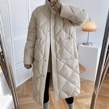 Load image into Gallery viewer, Winter Coat Long Women Stand-up Collar Oversized Parka Jacket
