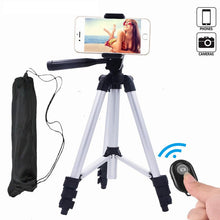 Load image into Gallery viewer, Aluminum Camera Cell Phone Tripod for iPhone 6 7 8  Stand Portable Tripod Mobile Phone Mount Adapter
