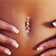 Load image into Gallery viewer, Charming Pendant Belly Piercing Ring Titanium Dangle Belly Button Rings Navel Piercing Jewelry
