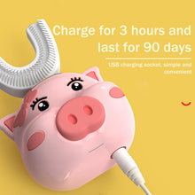 Load image into Gallery viewer, [KO] Children Soft Electric  U-shaped Toothbrush Waterproof Electric Toothbrush

