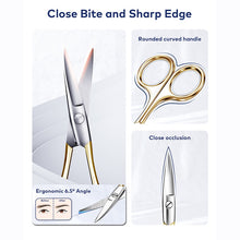 Load image into Gallery viewer, llano 4PCS Pink Eyebrow Trimmer Set Scissors Tweezers Eyebrow Razor Scraping Eyebrow Comb Razor Makeup Tools
