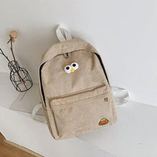 Load image into Gallery viewer, Large Capacity Cartoon Pendant Multi-Pocket Bookbag Women Backpack Travel Rucksack School Backpack
