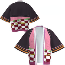 Load image into Gallery viewer, Anime Demon Slayer Kimetsu No Yaiba Tanjiro Kamado Cosplay Cape Costume Men Kimono Plus Size Jackets Halloween Party
