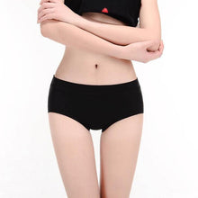 Load image into Gallery viewer, FallSweet Women Cotton Briefs Solid Middle Waist Panties Comfortable Everyday Wear  Ladies Briefs
