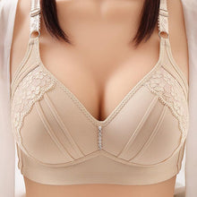 Load image into Gallery viewer, Plus Size Large Cup No Steel Rings Gather Thin Mould Cup Adjustable Lace Lingerie Bra
