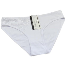 Load image into Gallery viewer, Sexy Lace Panties Transparent Hollowout Brief Solid Cotton Women Underwear Low Waist Lingerie 1Piece
