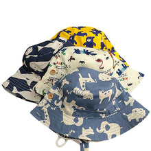 Load image into Gallery viewer, Bucket Hats Summer Children UV Protection Panama Sun Hat Kid Camping Fishing Cap Girls Boys Beach Caps 6 months to 12 years
