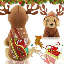Load image into Gallery viewer, BMS Dog Christmas Clothes Sweater Dog Hoodies Elk Costume Winter Halloween Costume

