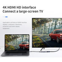 Load image into Gallery viewer, 5 in 1 Docking Station Type-C to HDMI 4K + USB 3.0 + SD + Micro SD TF Card Reader Extension Hub 5Gbps USB-C Splitter Multi-function Adapter Data Hub
