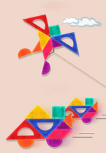 Load image into Gallery viewer, Magnetic jigsaw puzzle 9 Qiao board geometry assembly DIY for children's toy gifts
