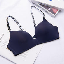 Load image into Gallery viewer, 75-85 A/B Cup Women Wireless Bras Seamless Letter Straps Bra Sexy Lingerie Adjustable Push Up Bralette
