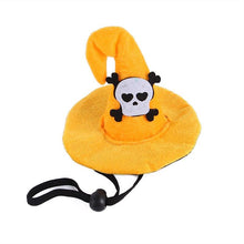 Load image into Gallery viewer, Pet Dog Cat Costume Adjustable Halloween Hat Pumpkin Spider Skull Cute Decor Cap Funny Cat Headgear Small Dogs Accessories
