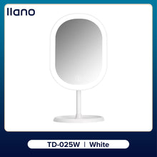 Load image into Gallery viewer, LLANO Makeup Mirror LED Desktop Adjustable Fill Light Dressing Mirror Rechargable with 3 Lights
