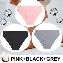 Load image into Gallery viewer, 3Pcs/lot Women's Panties High Waist Seamless Knickers Underwear Cotton Briefs Sexy Lingerie Female Intimates
