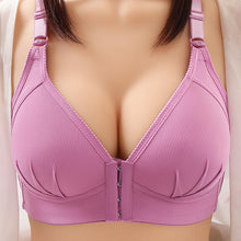 Load image into Gallery viewer, Women's Plus Size Unwired Front Buckle Underwear Thin Glossy Breathable Bra
