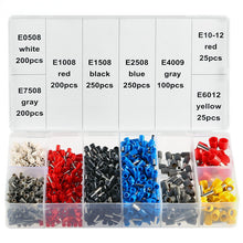 Load image into Gallery viewer, 1250pcs/box Wire Terminal Crimp Connector Insulated Uninsulated Cable Terminals End Ferrules HSC8 6-4A Crimping Pliers Tool
