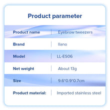 Load image into Gallery viewer, Llano Black Eyebrow Tweezer Hairs Puller Stainless Steel Eye Brow Clips Eyelash Removal Makeup Tools
