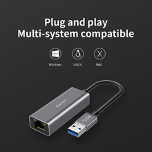 Load image into Gallery viewer, USB2.0 100M Wired Network Port USB to Network Port Adapter for MacBook,Laptop,Cpmputer,Lenovo and More

