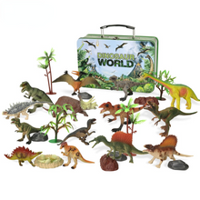 Load image into Gallery viewer, 16pcs/Set Solid Dinosaur Model Iron Boxed Dinosaur Toy Set Simulated Dinosaur Models Toys
